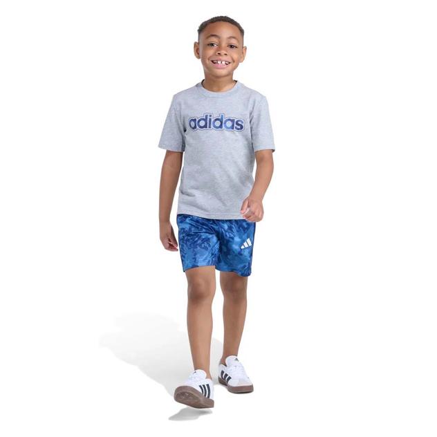 Toddler Boy adidas® Tee with Camo Shorts