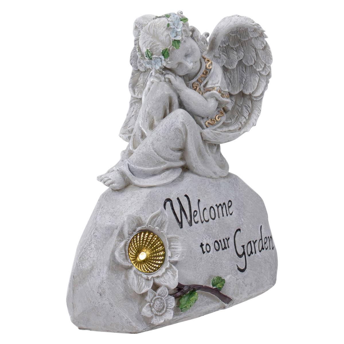 Northlight Seasonal "Welcome to Our Garden" Angel Garden Statue