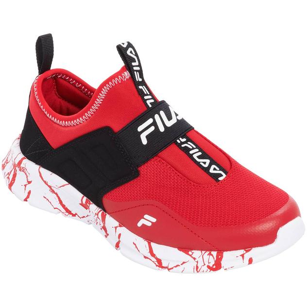 Kids Fila Landbuzzer Marble Slip On Sneakers