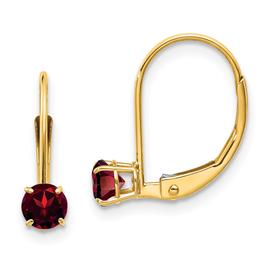 Gemstone Classics(tm) 14kt. Gold Garnet Drop Earrings