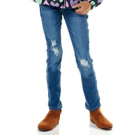 Girls (7-14) YMI(R) Ripped Eco-Friendly Skinny Jeans