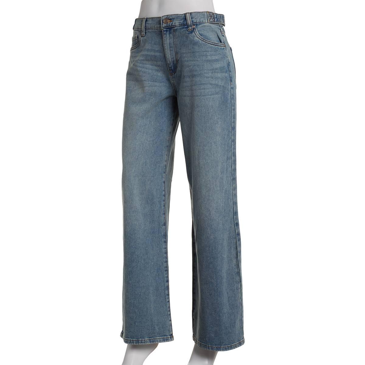 Juniors Celebrity Pink Low RiseStraight Leg Tab Waist Jeans