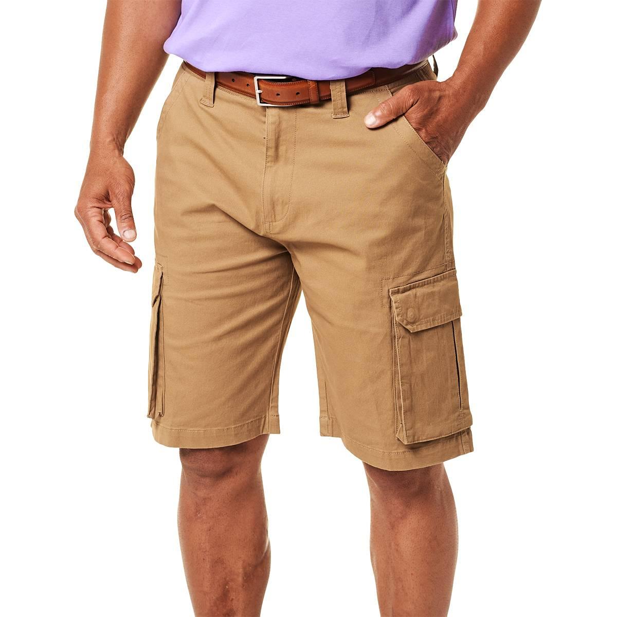 Mens Bass Creek Outfitters(R) Stretch Cargo Twill Shorts - Khaki