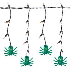 Northlight Seasonal 35ct. Green Spider Halloween Icicle Lights