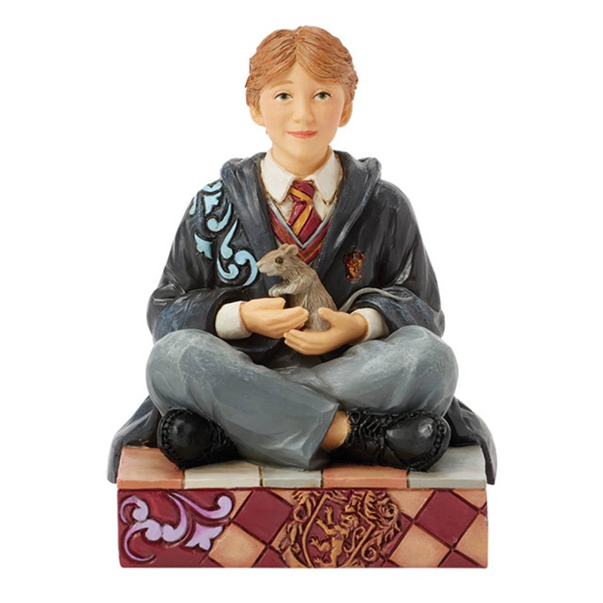 Jim Shore Harry Potter Ron with Scabbers Figurine