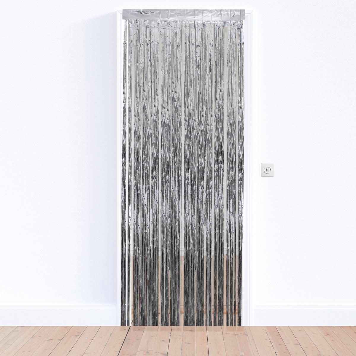Northlight Seasonal Tinsel Christmas Window or Door Curtain