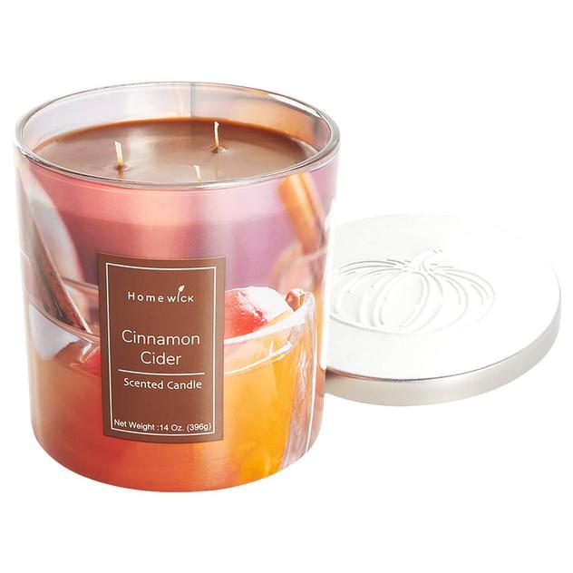 Homewick 14oz. Cinnamon Cider 3-Wick Jar Candle