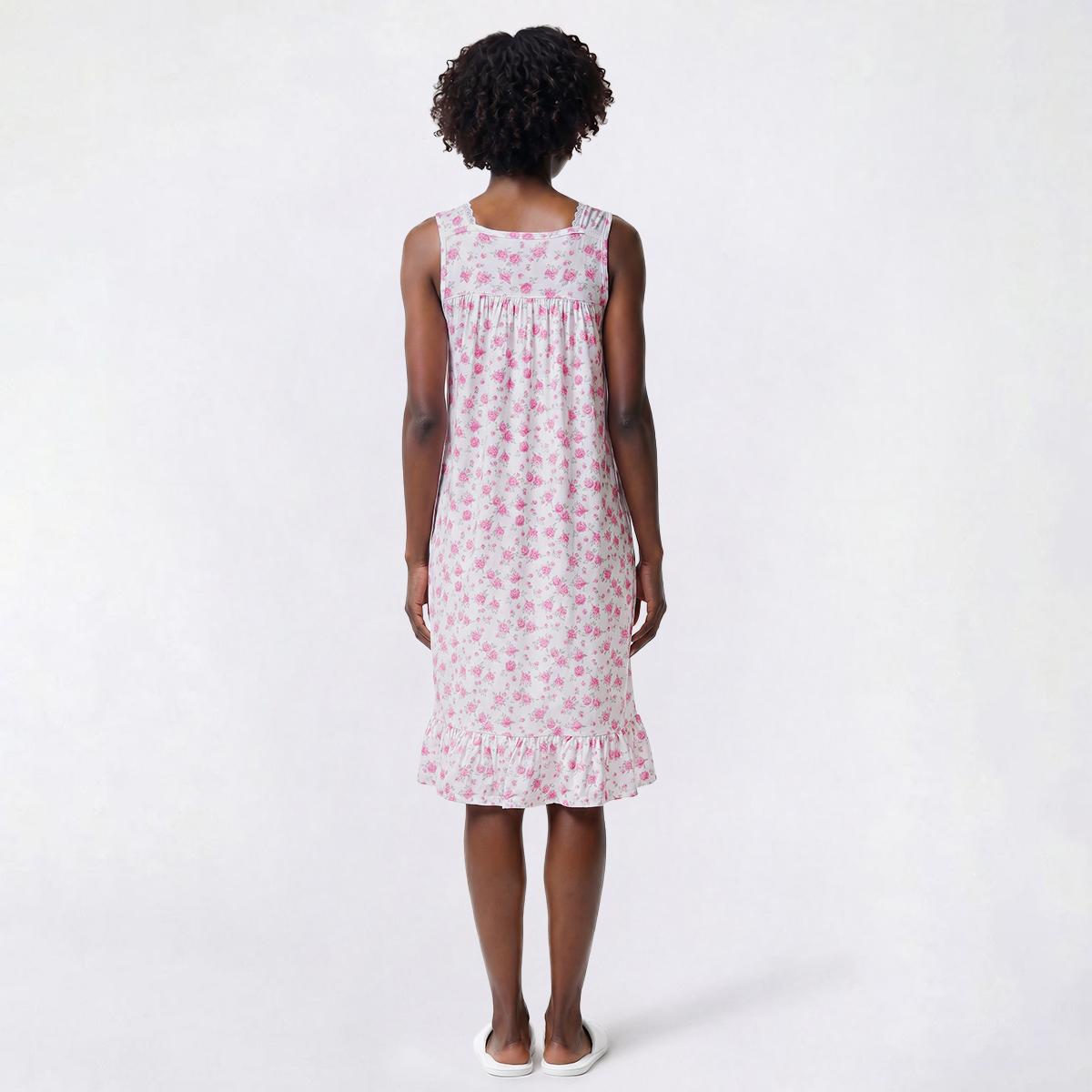 Womens Sophia by René Rofé Sleeveless Floral Lace Nightgown