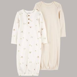 Baby Unisex (Preemie-3M) Carters(R) 2pk. Fly with Me Gowns