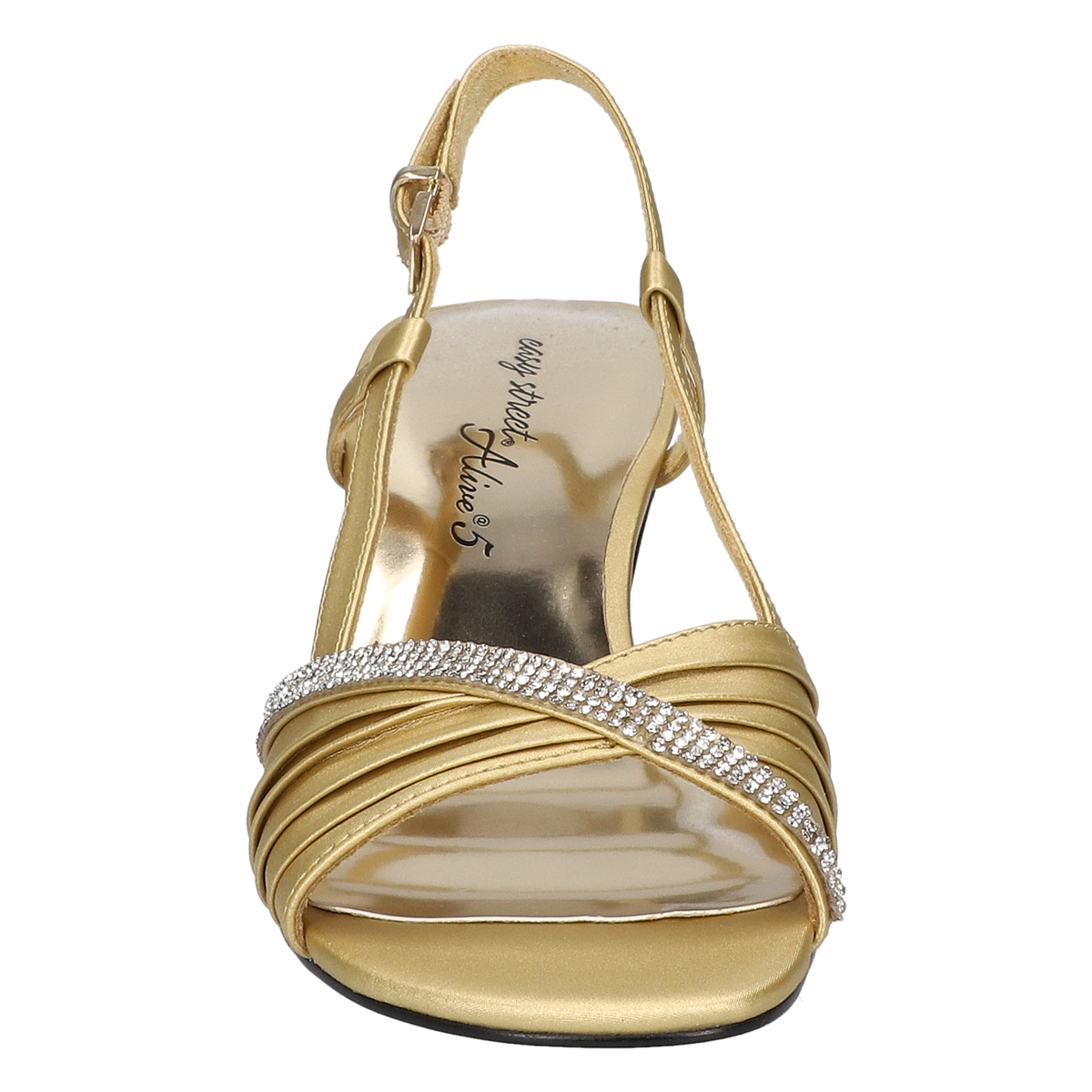 Womens Easy Street Delite Kitten Heel Dress Sandals