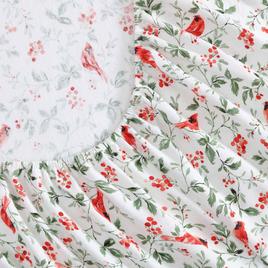 Laura Ashley Jolly Cardinals Cotton Flannel Sheet Set