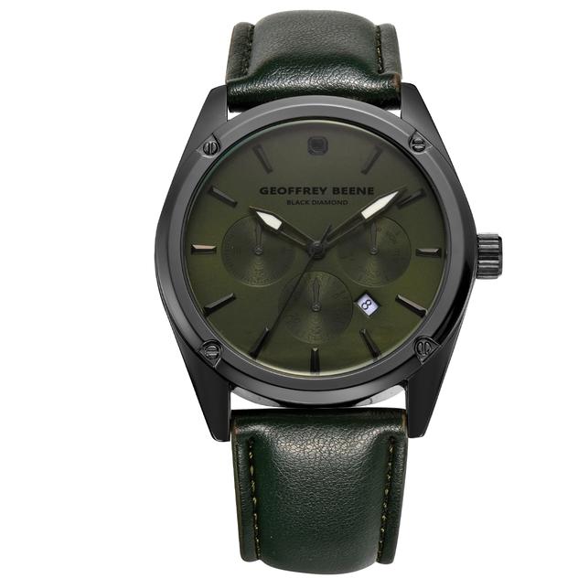 Mens Geoffrey Beene® Genuine Black Diamond Watch - GBC0019GUGR
