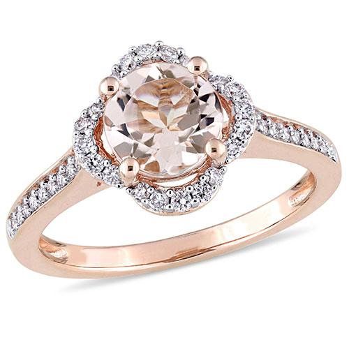 Gemstone Classics(tm) 1 1/6ctw. Morganite Engagement Ring