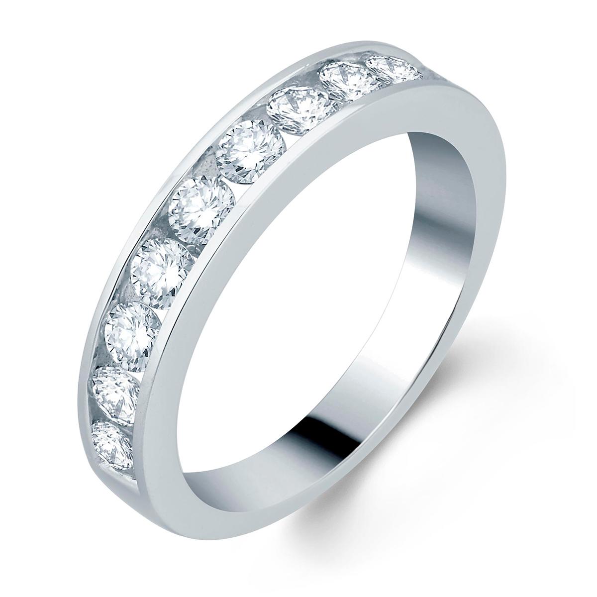 Nova Star® Sterling Silver 1ctw. Lab Grown Diamond Band Ring