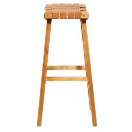 9th & Pike® Rustic Brown Wood Bar Stool
