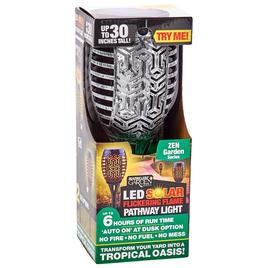 LED Solar Flickering Flame Zen Pathway Light