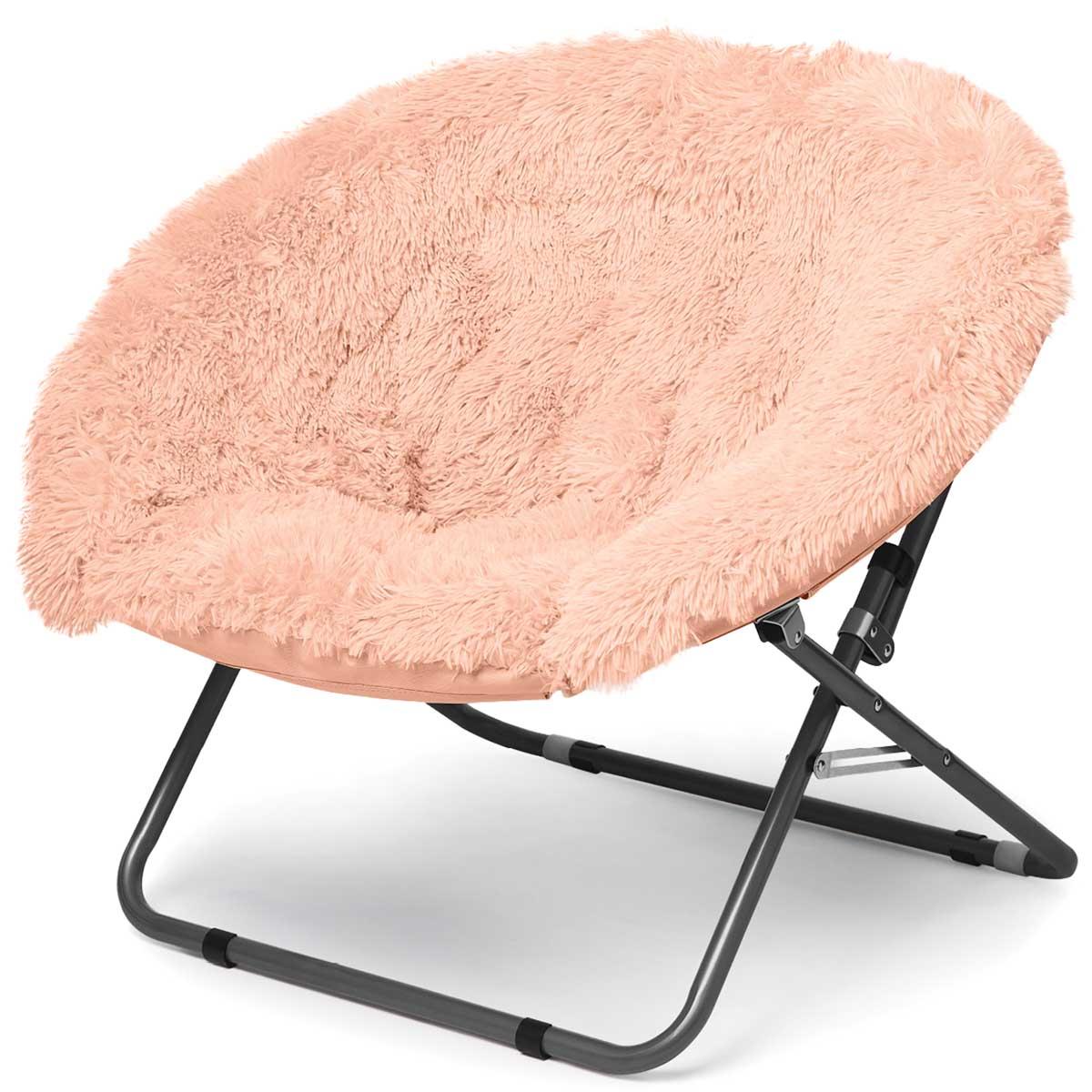 Faux Fur Saucer Chair