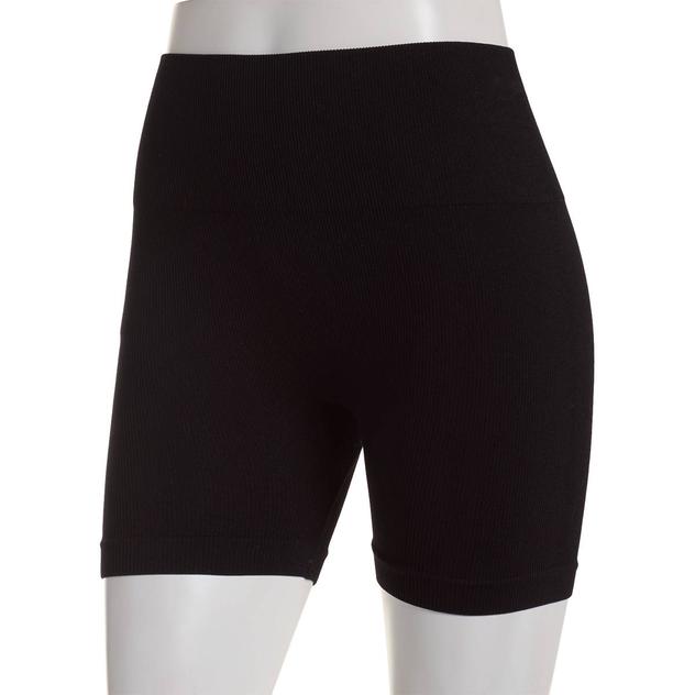 Juniors Wallflower Rib Bike Shorts - Black