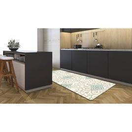 J&V Textiles Cloud Comfort Rustic Medallion Kitchen Mat