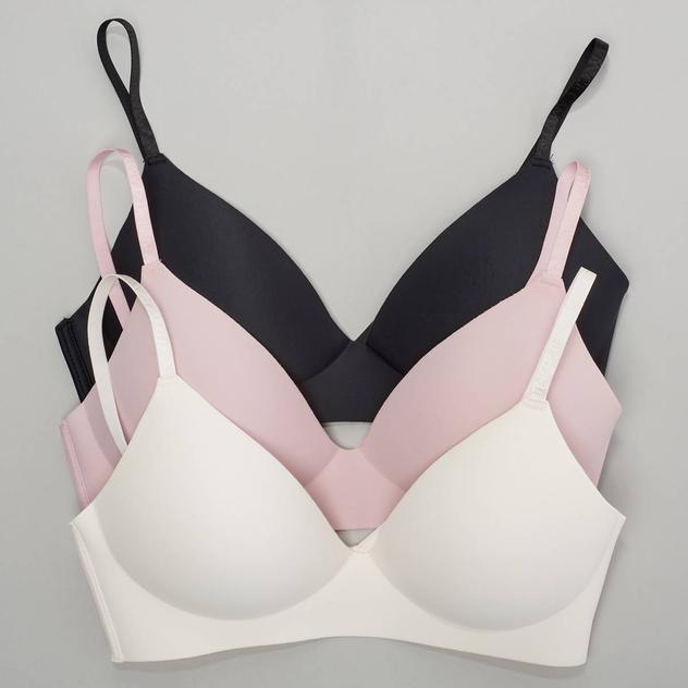 Womens Vince Camuto 3pk. Wire Free Scuba Bras VCO51900