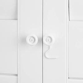 Faux Wood Plantation Shutter Kit - 23-25x24in. - 35-37x36in.