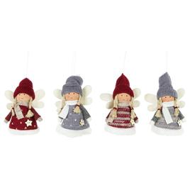 Northlight Seasonal Plush Christmas Ornaments - Set of 4