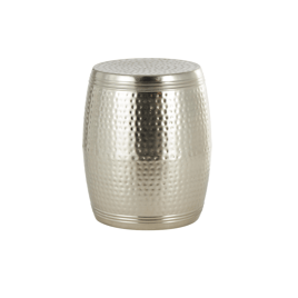 9th & Pike® Glam Silver Metal Accent Table