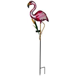 Northlight Seasonal Solar Pink Flamingo Garden Stake