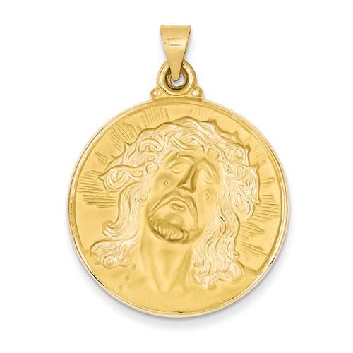 Unisex Gold Classics™ 14kt. Yellow Gold Face of Jesus Medal
