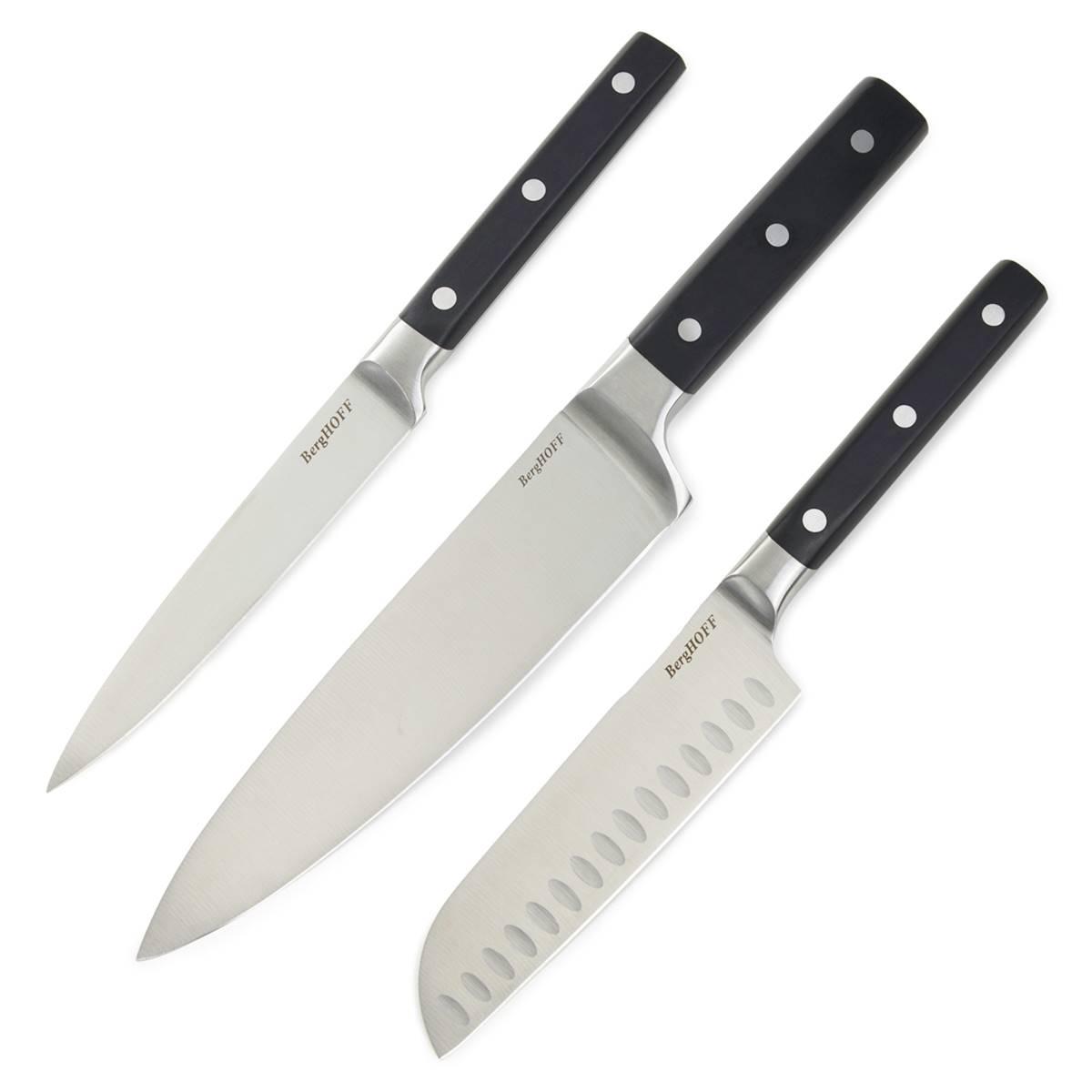 BergHOFF Gene 3pc. Stainless Steel Knife Set