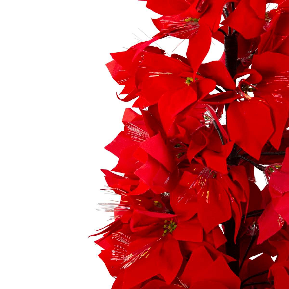 Northlight Seasonal 4in. Pre-Lit Poinsettia Christmas Tree