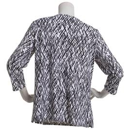 Womens Emily Daniels 3/4 Sleeve Abstract Tee