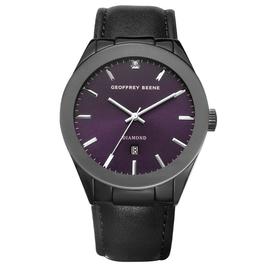 Mens Geoffrey Beene Genuine Diamond Purple Dial Watch - GBA0029GU