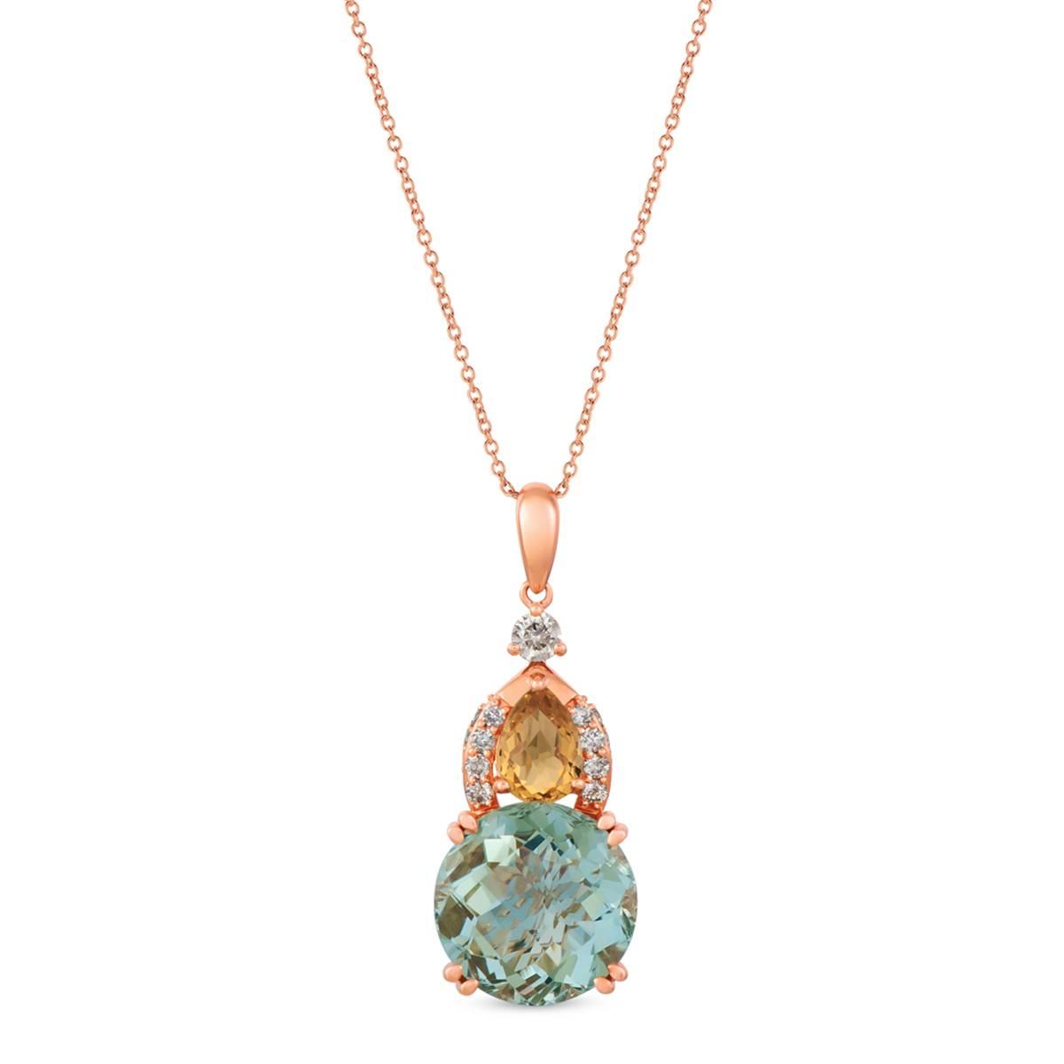 Le Vian(R) Mint Julep Quartz(tm) Cinnamon Citrine(R) Pendant