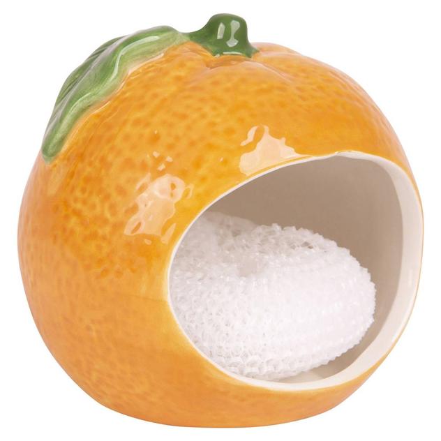 Home Essentials Orange Figural Scrubby Holder