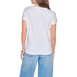 Womens Halston Short Sleeve Liza Minelli Sketch Graphic Tee