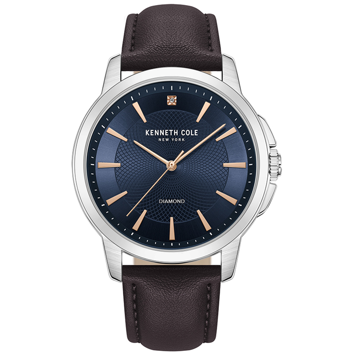 Mens Kenneth Cole(R) Black Dial Three Hand Watch - KCWGA7001203