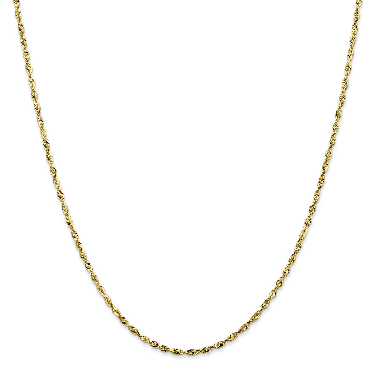 Gold Classics(tm) 10kt. 1.8mm 20in. Extra-Light Rope Chain