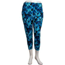 Plus Size Starting Point(R) Print Capri Leggings - Midnight Blue