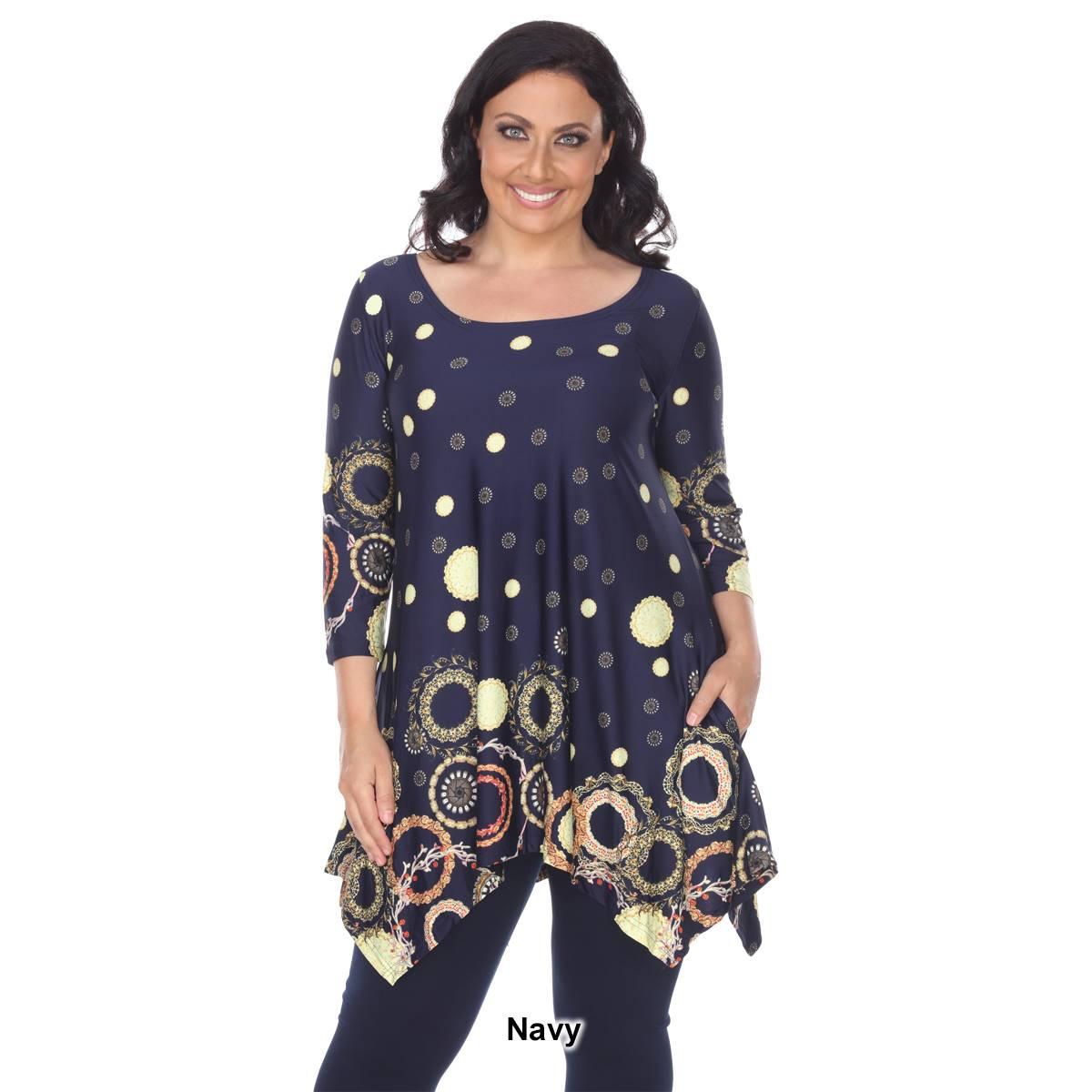 Plus Size White Mark Erie Tunic