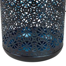 Northlight Seasonal 7in. Integrated Floral LED Solar Lantern