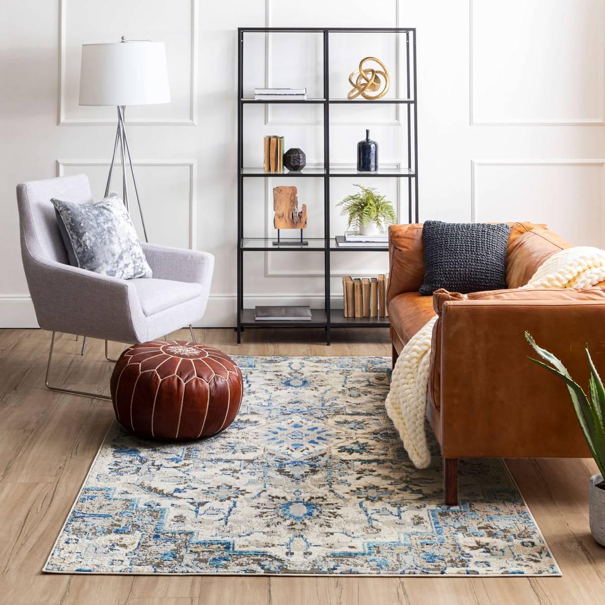 Mohawk Home Pyramus Blue Large Area Rug