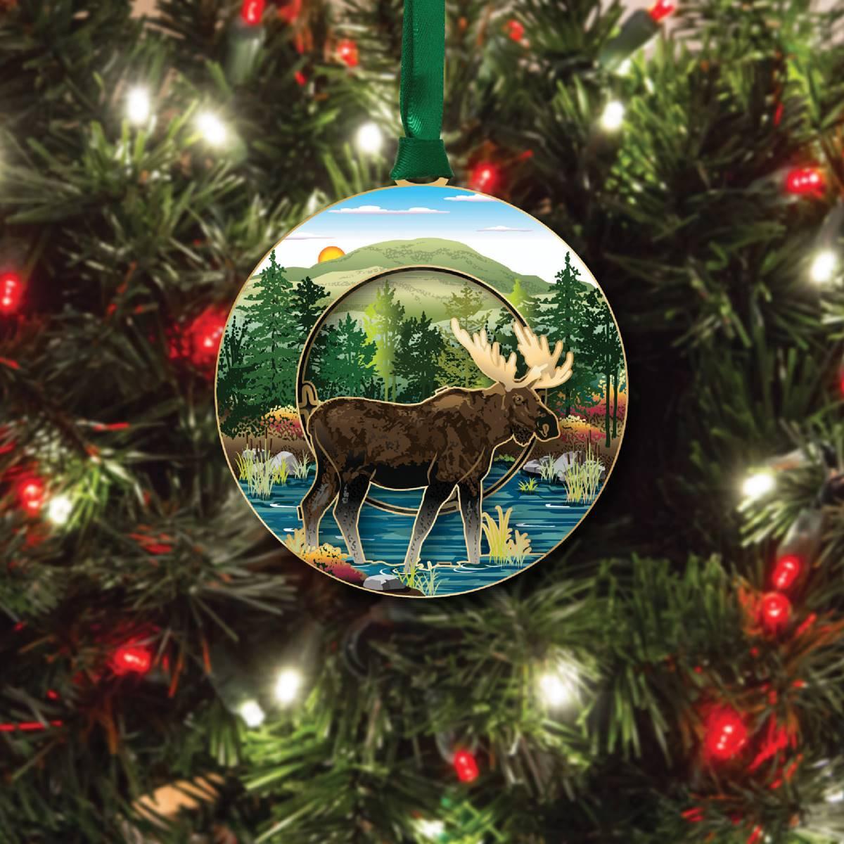 Beacon Design''s Moose in Bog Ornament