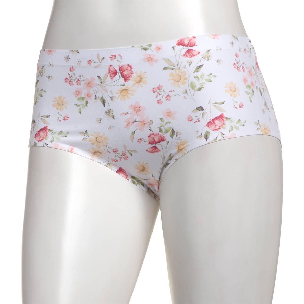 Womens Laura Ashley® Brushed Micro Laser Brief Panties LS4063KT