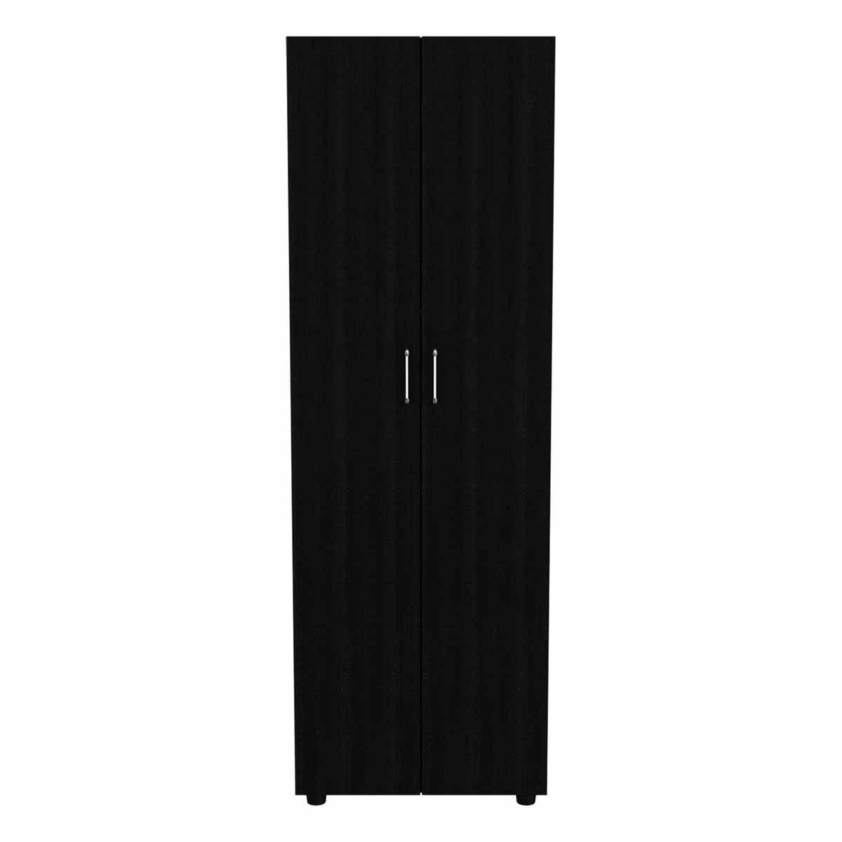 FM FURNITURE Glasglow Black Armoire
