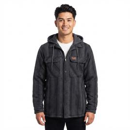 Mens Mountain Ridge Flannel Jacket & Chest Protector -  Blue/Grey