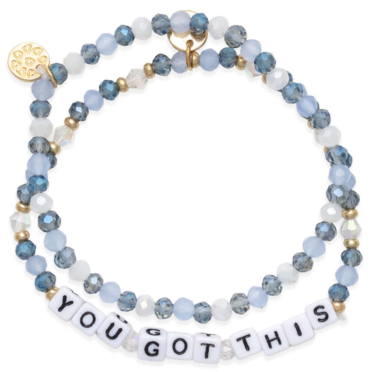 Beautiful Blessings You Got This Tonal Blue Stretch Bracelet Set