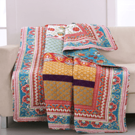 Greenland Home Fashions™ Thalia Reversible Quilted Throw Blanket