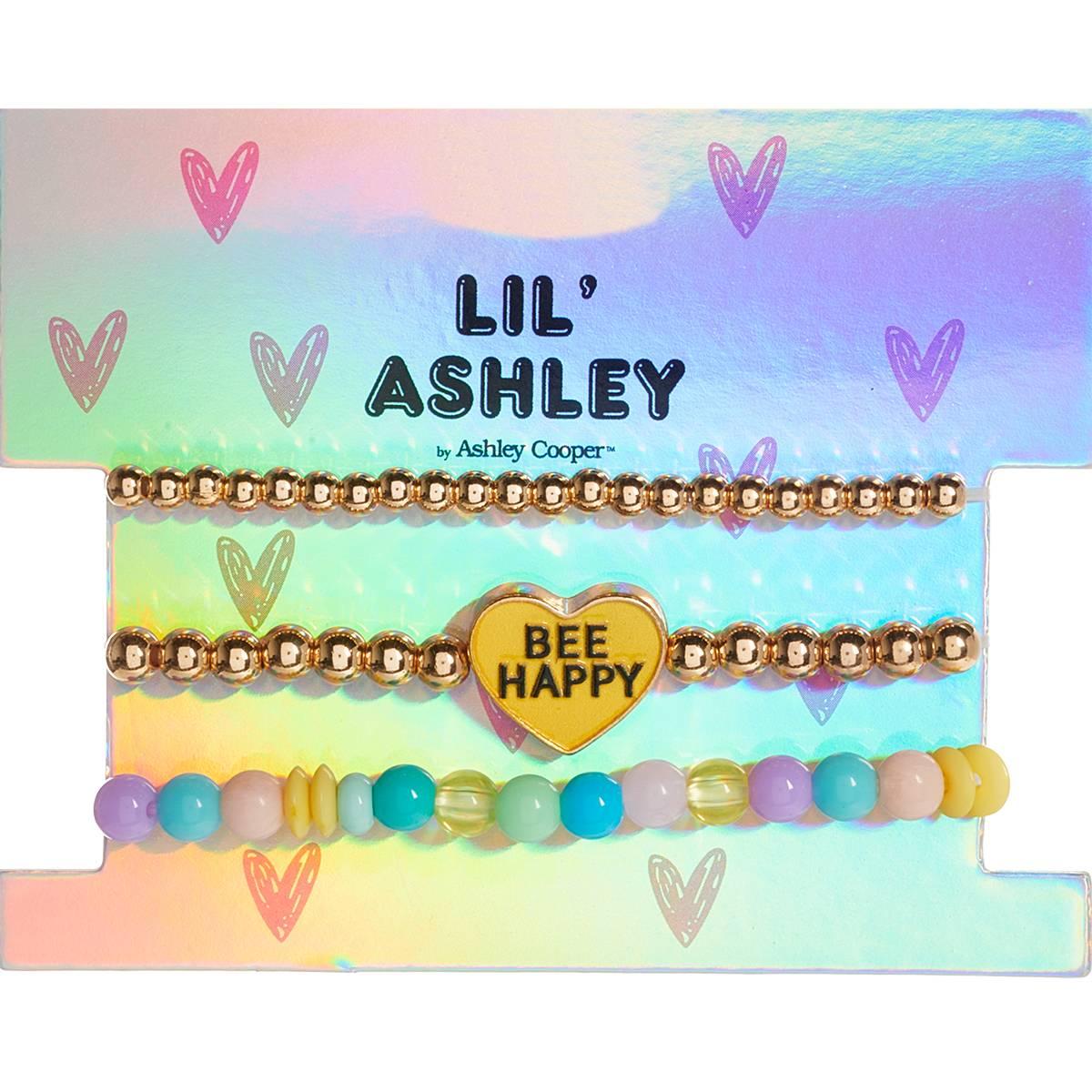 Kids Lil Ashley Gold-Tone Bee Happy Bracelet Trio