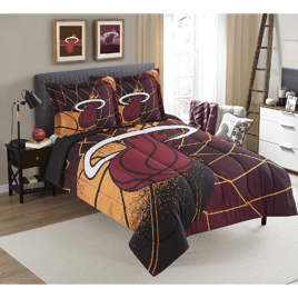 Sweet Home Collection NBA Miami Heat Comforter Set